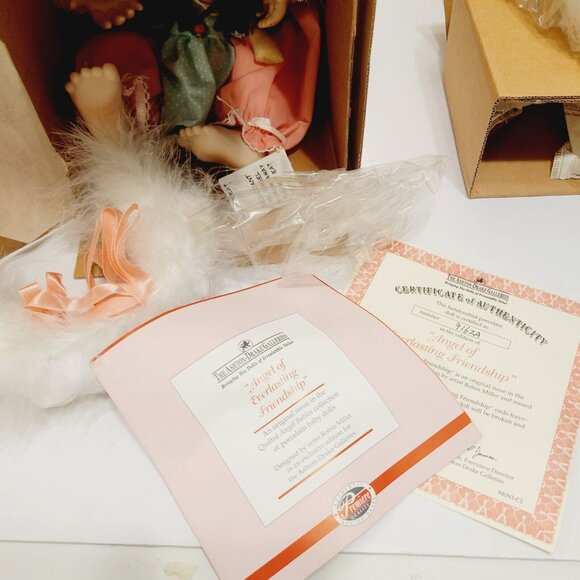 VTG Ashton Drake Porcelain Angel Doll Collection Everlasting Friendship Box COA - Picture 5 of 7